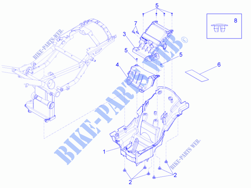 Saddle compartment para MOTO GUZZI Eldorado E4 ABS 2016